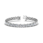 Load image into Gallery viewer, 7.50 To 20 Carat Pear Cut Lab Diamond Tennis Bracelet 14K Gold
