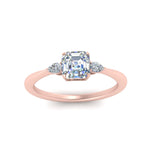 Load image into Gallery viewer, Lab diamond 3 Stone Tapered Engagement Rings 14K Gold
