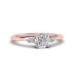 Load image into Gallery viewer, Lab diamond 3 Stone Engagement Rings 14K Gold
