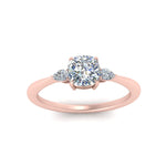 Load image into Gallery viewer, Lab diamond 3 Stone Engagement Rings 14K Gold
