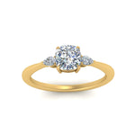 Load image into Gallery viewer, Lab diamond 3 Stone Engagement Rings 14K Gold
