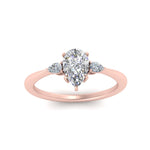 Load image into Gallery viewer, Lab diamond 3 Stone Engagement Rings 14K Gold
