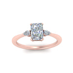 Load image into Gallery viewer, Lab diamond 3 Stone Engagement Rings 14K Gold
