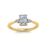 Load image into Gallery viewer, Lab diamond 3 Stone Engagement Rings 14K Gold
