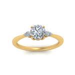 Load image into Gallery viewer, Lab diamond 3 Stone Tapered Engagement Rings 14K Gold
