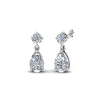 Load image into Gallery viewer, 1.20 Carat Lab Diamond Pear Drop Earring For Women 14K Gold
