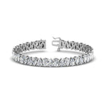 Load image into Gallery viewer, 7.50 To 20 Carat Pear Cut Lab Diamond Tennis Bracelet 14K Gold
