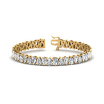 Load image into Gallery viewer, 7.50 To 20 Carat Pear Cut Lab Diamond Tennis Bracelet 14K Gold
