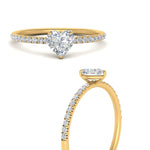 Load image into Gallery viewer, Petite Pave Engagement Ring Lab Grown 0.50 To 5 Carat IGI Certified 14K Gold
