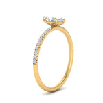 Load image into Gallery viewer, Petite Pave Engagement Ring Lab Grown 0.50 To 5 Carat IGI Certified 14K Gold
