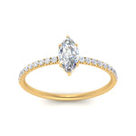 Load image into Gallery viewer, Petite Pave Engagement Ring Lab Grown 0.50 To 5 Carat IGI Certified 14K Gold
