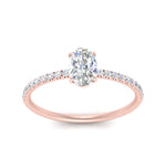 Load image into Gallery viewer, Petite Pave Engagement Ring Lab Grown 0.50 To 5 Carat IGI Certified 14K Gold
