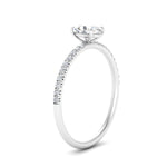 Load image into Gallery viewer, Petite Pave Engagement Ring Lab Grown 0.50 To 5 Carat IGI Certified 14K Gold
