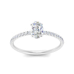 Load image into Gallery viewer, Petite Pave Engagement Ring Lab Grown 0.50 To 5 Carat IGI Certified 14K Gold
