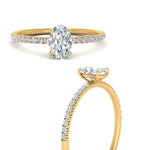 Load image into Gallery viewer, Petite Pave Engagement Ring Lab Grown 0.50 To 5 Carat IGI Certified 14K Gold
