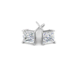 Load image into Gallery viewer, 0.50 To 5 Carat Princess Cut Lab Created Diamond Stud Earring For Women 14K Gold
