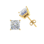 Load image into Gallery viewer, 0.50 To 5 Carat Princess Cut Lab Created Diamond Stud Earring For Women 14K Gold
