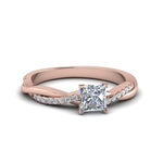 Load image into Gallery viewer, Infinity Style Lab Diamond Engagement Ring 14K Gold
