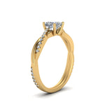 Load image into Gallery viewer, Infinity Style Lab Diamond Engagement Ring 14K Gold
