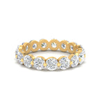 Load image into Gallery viewer, 0.50 To 5 Carat Lab Diamond Single Prong Eternity Wedding Band 14K Gold
