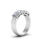 Load image into Gallery viewer, 0.50 To 5 Ct Radiant Cut Five Stone Wedding Band 14k Gold
