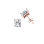 Load image into Gallery viewer, 1/2 To 4 Carat Radiant Cut Lab Created Diamond Women Stud Earring 14K Gold
