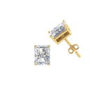 Load image into Gallery viewer, 1/2 To 5 Carat Radiant Cut Lab Created Diamond Women Stud Earring 14K Gold
