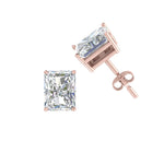 Load image into Gallery viewer, 1/2 To 4 Carat Radiant Cut Lab Created Diamond Women Stud Earring 14K Gold
