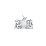 Load image into Gallery viewer, 1/2 To 4 Carat Radiant Cut Lab Created Diamond Women Stud Earring 14K Gold
