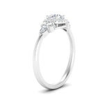 Load image into Gallery viewer, Lab Round Cut diamond Halo Engagement Rings 14K White Gold
