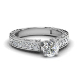 Load image into Gallery viewer, 3 Ct. Round Cut Lab Diamond Antique Engagement Ring
