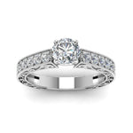 Load image into Gallery viewer, 3 Ct. Round Cut Lab Diamond Antique Engagement Ring
