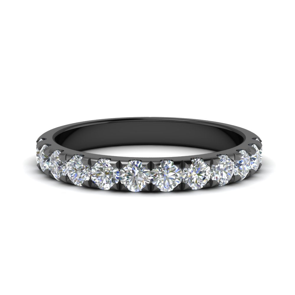 Half Eternity Scalloped Lab Diamond Ring 14K Gold