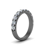 Load image into Gallery viewer, Half Eternity Scalloped Lab Diamond Ring 14K Gold
