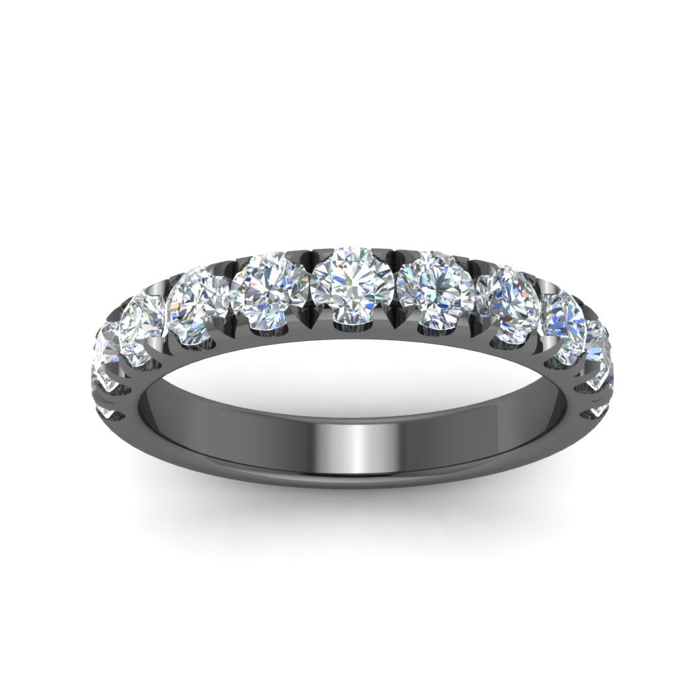 Half Eternity Scalloped Lab Diamond Ring 14K Gold