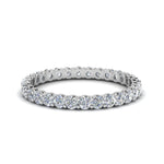 Load image into Gallery viewer, 0.50 To 5 Ctw Eternity Lab Diamond Round Ring For Women 14K Gold
