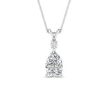 Load image into Gallery viewer, 1.25 Ctw Pear And Round Lab Diamond Simple Pendant For Women 14K Gold
