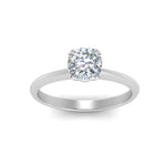 Load image into Gallery viewer, Knife Edge Solitaire Lab Diamond Ring 14K Gold
