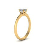 Load image into Gallery viewer, Knife Edge Solitaire Lab Diamond Ring 14K Gold
