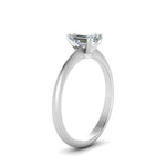 Load image into Gallery viewer, Knife Edge Solitaire Lab Diamond Ring 14K Gold
