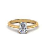 Load image into Gallery viewer, Knife Edge Solitaire Lab Diamond Ring 14K Gold
