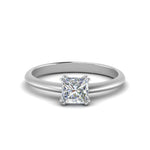 Load image into Gallery viewer, Knife Edge Solitaire Lab Diamond Ring 14K Gold
