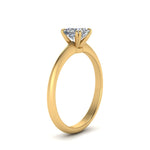 Load image into Gallery viewer, Knife Edge Solitaire Lab Diamond Ring 14K Gold
