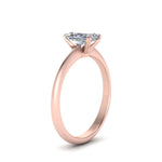 Load image into Gallery viewer, 0.50 To 5 Ct Solitaire Knife Edge Lab Diamond Ring 14K Gold
