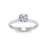 Load image into Gallery viewer, Knife Edge Solitaire Lab Diamond Ring 14K Gold
