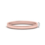 Load image into Gallery viewer, Flat Milgrain Stackable Mens Wedding Band In 14K Rose Gold | Cuts &amp; Carat
