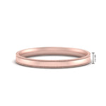 Load image into Gallery viewer, 3 MM Flat Stack Stepped Edge Comfort Fit Mens Wedding Band 14K Rose Gold | Cuts &amp; Carat
