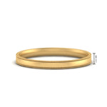 Load image into Gallery viewer, 3 MM Flat Stack Stepped Edge Comfort Fit Mens Wedding Band 14K Yellow Gold | Cuts &amp; Carat
