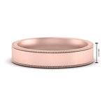 Load image into Gallery viewer, 10 MM Flat Stack Stepped Edge Comfort Fit Mens Wedding Band 14K Rose Gold | Cuts &amp; Carat
