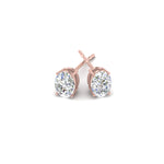 Load image into Gallery viewer, 1/2 To 5 Ctw Oval Basket Prong Lab Diamond Stud Earring 14K Gold
